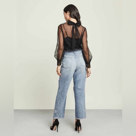 Veronica Beard Blake Crop Classic Straight High Rise Jeans 31 - Picture 2 of 2